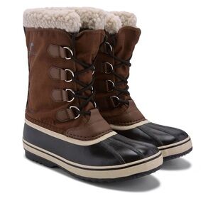 Sorel PAC Nylon winter boots Black and Brown Mens 9.5